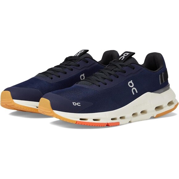 ON CLOUD MEN CLOUDNOVA FORM 2 RUNNING ATHLETIC SNEAKERS MIDNIGHT IVORY NEW 13